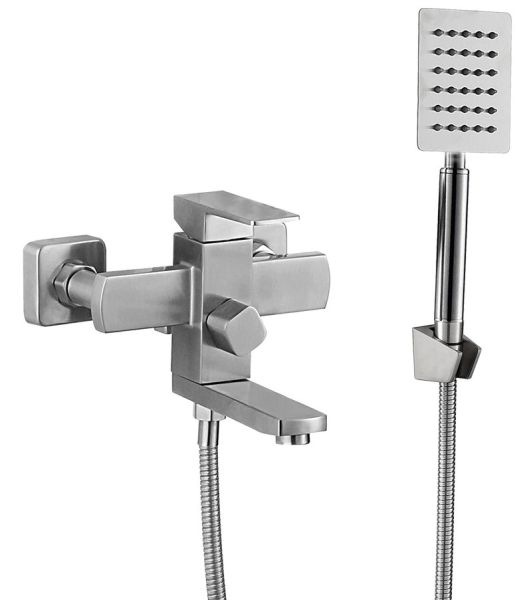 Смеситель для ванны Melana Cubo MELANA-610205 сатин